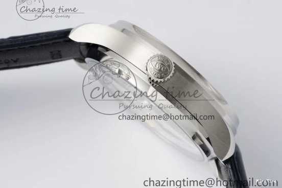 MIROTIME 0413 ZeroBulk Portuguese Real PR IW500715 SS AZF 1:1 Best Edition White Blue Dial on Blue Leather Strap A 7034